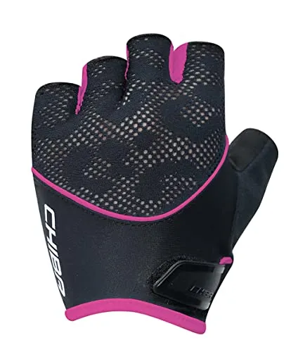 Chiba Fahrradhandschuhe CHIBA Lady Gel - Damen Radhandschuhe XS schwarz/pink - Damen Fahrradhandschuhe mit Gelpolsterung für optimalen Komfort und Grip beim Radfahren, ideal für lange Touren.