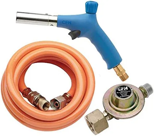 CFH Handlötgerät inkl. 1,5m Gasschlauch Druckregler 3m Gasschlauch Set VS300