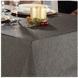 Beautex Tischdecke Lurex Tischdecke Weihnachten, Silber Gold glänzend, Weihnachtstisch (1-tlg)