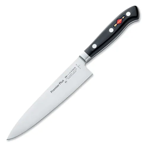 F. Dick Gyuutoo Premier Plus 18 cm – Hochwertiges Kochmesser aus X50CrMoV15 Stahl - Kochmesser, 18 cm Klinge aus rostfreiem X50CrMoV15 Stahl, extrem scharf und langlebig für präzise Schnitte bei Gemüse und Fleisch.