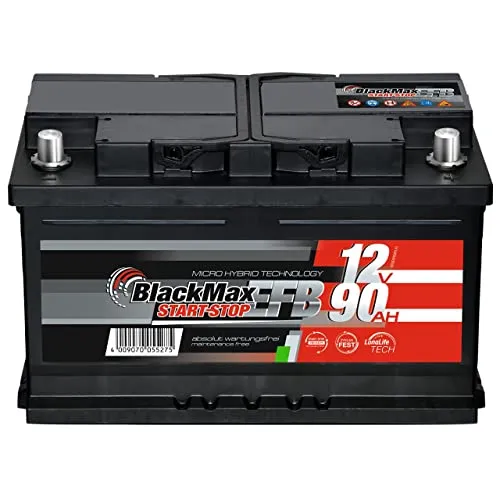 BlackMax Start-Stop EFB Autobatterie 12V 90Ah 900A