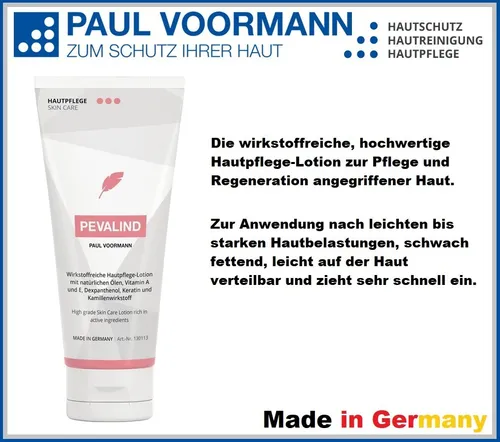 VOORMANN Pevalind Hautpflege Lotion 100ml Tube Pflegelotion für jeden Hauttyp