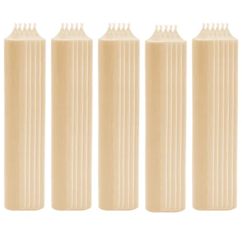 25er Set Stabkerzen – Tropffrei & Durchgefärbt - Hochwertige Tischkerzen in Creme, ideal für jeden Raum. Mit einem Durchmesser von 2,2 cm und einer Höhe von 18 cm sorgen sie für stimmungsvolle Beleuchtung ohne Tropfen.