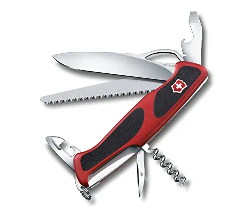 Victorinox Schweizer Taschenmesser, Ranger 79 M, Multitool, Swiss Army Knife mit 12 Funktionen, Einhand-Feststellklinge, Schraubendreher