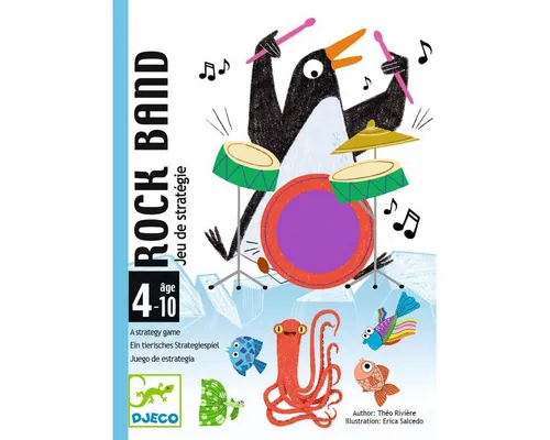 DJECO Spiel Kartenspiel Rock Band Taktikspiel für Kinder ab 4 Jahren
