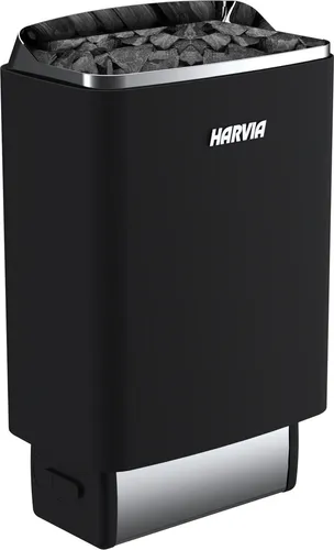 Harvia Top Steel M60E 6 kW Saunaofen Schwarz - Saunaöfen, elegantes Design und hohe Leistung von 6 kW für schnelles Aufheizen, ideal für private Saunen.