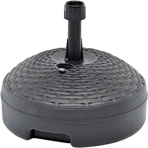 Runder Schirmständer, Made in Italy, anthrazit - Sonnenschirm-Zubehör, 100% Made in Italy, aus widerstandsfähigem Polypropylen für optimale Stabilität und einfache Handhabung.