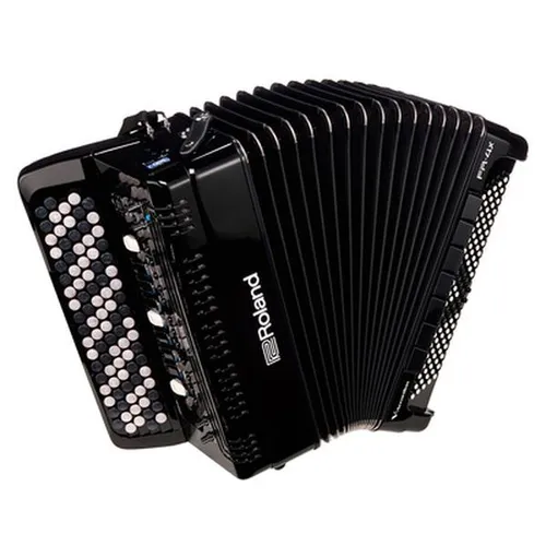 FR-4XB-BK V-Accordion (button type - black) - Akkordeons, leistungsfähig und handlich: Die V-Accordion-Revolution geht weiter und bietet unvergleichlichen Klang und Flexibilität.