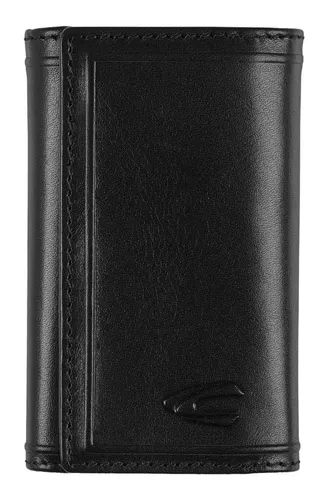 camel active Wood Key Case M Black - Schlüsselmäppchen für Herren - Hochwertiges Schlüsselmäppchen in Größe M, ideal für die sichere Aufbewahrung Ihrer Schlüssel. Mit exzellenter Verarbeitung und kompakten Maßen von 6,5 x 10,5 x 2 cm.