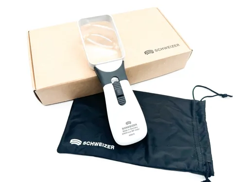 Schweizer Ergo-Lux MP Mobil LED Leuchtlupe Lupe 2,5 fach 164112 Leseglas Neu 1