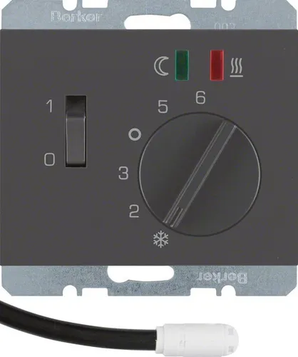 Berker K.1 Fußbodentemperaturregler (anthrazit) von Berker Fußbodentemperaturregler
