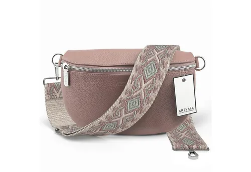 ARTVALL Umhängetasche Echtleder - Stilvolle Crossbody Tasche in Rosé - Umhängetasche aus hochwertigem Leder mit abnehmbarem Taschengurt, ideal für jeden Anlass. Entdecke die Vielseitigkeit und sichere Aufbewahrung durch die Innentasche.