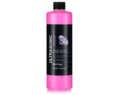 OCTOPUS Fluids Ultraschallreiniger 500ml Ultraschall Spezial Reinigungskonzentrat Amethyst rosa, 500 ml Made in Germany