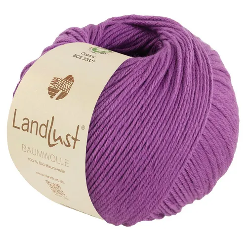 LANA GROSSA Landlust Baumwolle - GOTS-zertifiziertes Bio-Baumwollgarn 50g, weich und hautfreundlich für kreative Strickprojekte