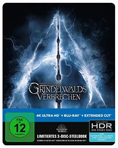 Phantastische Tierwesen: Grindelwalds Verbrechen 4K UHD + 2D Steelbook [Blu-ray]