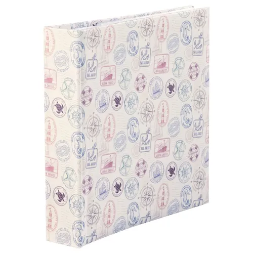 Hama Memo-Album Fotoalbum Stamps 22,5x22cm Format 10x15cm 200 Bilder 100 Seiten