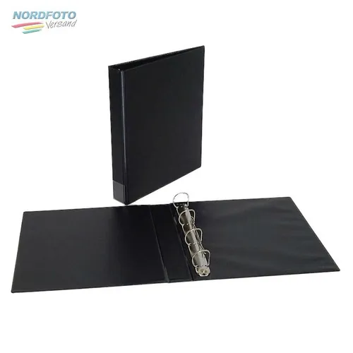 Negativ-Ordner mit 4-Ring-Mechanik, schwarz 3cm Füllhöhe von Kaiser Phototechnik