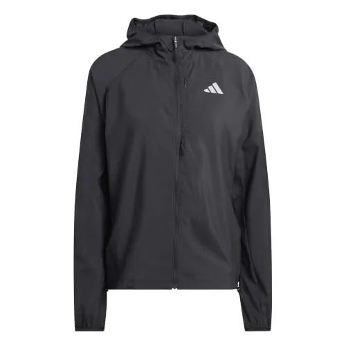 adidas Run Essential Laufjacke Damen in schwarz von adidas