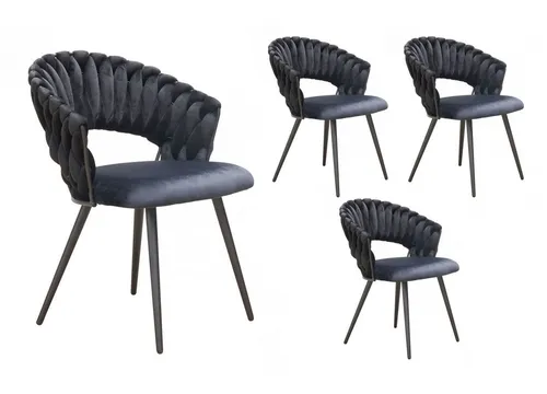 Küchen- und Esszimmerstühle Schwarz von LC Home