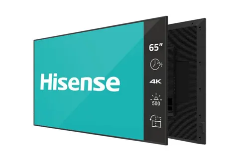 Hisense 65DM66D Signage Display 65 Zoll – Großzügige Bildschirmfläche - Monitore – 65 Zoll (165,1 cm) Signage Display mit beeindruckender Bildqualität, ideal für Werbung und Präsentationen.