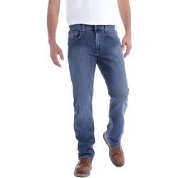 Carhartt® 2-Wege-Stretch-Jeanshose für Herren - Rugged Flex® - Arbeits- & Schutzkleidung: Strapazierfähige Jeans mit 2-Wege-Stretch, ideal für lange Arbeitstage. Bietet Bewegungsfreiheit und sitzt bequem unterhalb der Taille.