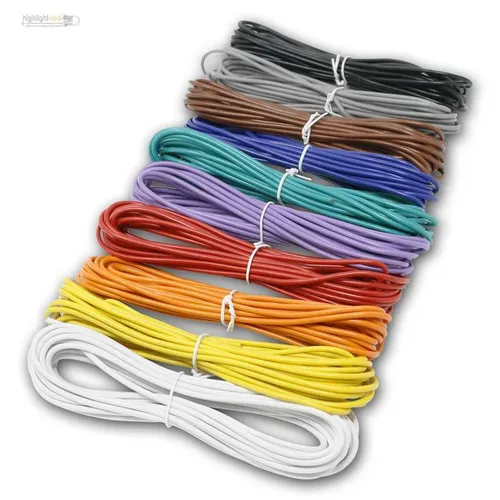 50m Litze Set 1,50mm² – Flexible Kupfer-Schalt-Litze in 10 Farben - Ideal für Audio/Video, Automobil und industrielle Anwendungen. Flexibel und langlebig, sorgt das Set für vielseitige Einsatzmöglichkeiten.