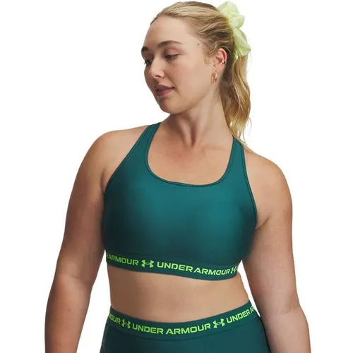 Under Armour® Sport-BH CROSSBACK MID BRA – Elastischer Komfort für aktiven Lifestyle - Optimaler Büstenhalter für mittlere Belastung, ideal für Sportarten wie Radfahren und Krafttraining. Mit atmungsaktiven, schnell trocknenden Cups und herausnehmbaren Körbchen für individuellen Komfort.