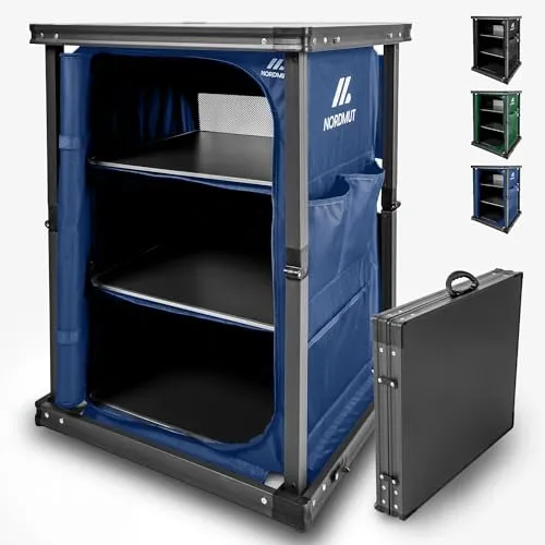NORDMUT® Faltbarer Campingschrank – Stabil und Praktisch für Outdoor-Aktivitäten