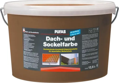 PUFAS Dach- + Sockelfarbe Sandstein von PUFAS