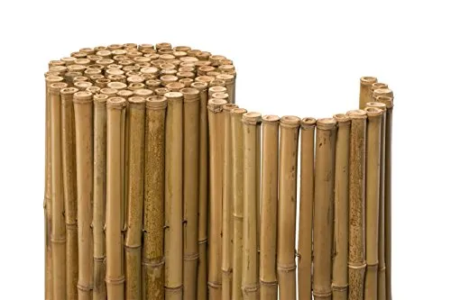 NOOR Sichtschutzzaunmatten Bambusmatte DELUXE - Zaunelemente, extra dicke Bambusstäbe für stilvollen Sichtschutz in Ihrem Garten, auf der Terrasse oder dem Balkon.