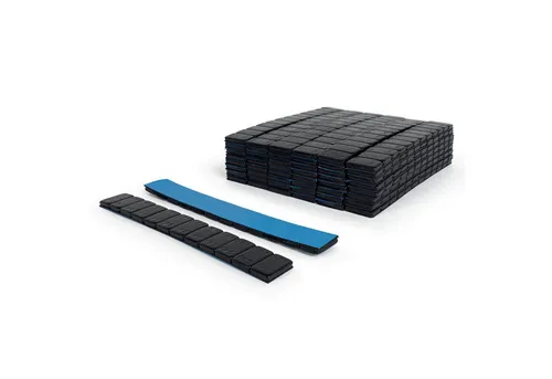 Weber GmbH Reifenmontagemaschine Weber Klebegewichte schwarz für Alufelgen, Box á 50 Riegel 12 x 5 g, aus Stahl, zum Auswuchten von Aluminiumfelgen