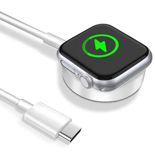 USB C Ladekabel für Apple Watch - imodomio 1M Charging Kabel Tragbare Ladestation für iWatch