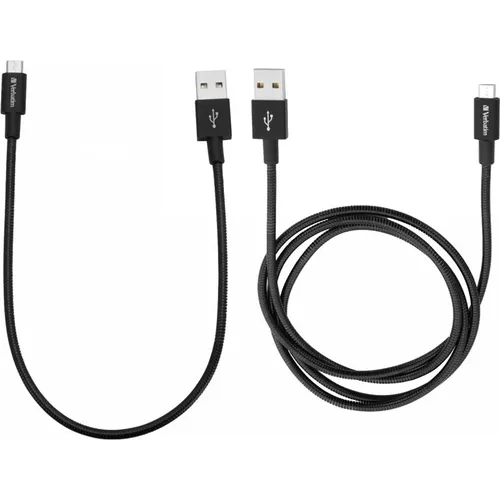Verbatim micro USB -> USB B 1x 100cm, 1x 30cm schwarz