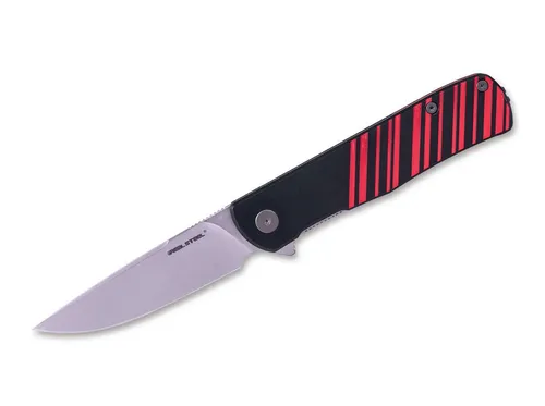 Real Steel Taschenmesser Real Steel Karly Aluminum Black & Red