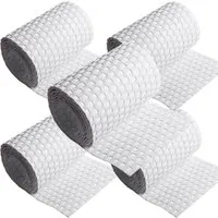 NYVI Polyrattan Sichtschutzstreifen 255x19 cm - 5 Rollen Weiß - Zubehör für Zaunbau & Sichtschutz: Diese reißfesten und witterungsbeständigen Sichtschutzstreifen bieten Privatsphäre und eine attraktive 3D Optik für Ihre Zäune, Balkone und Terrassen.