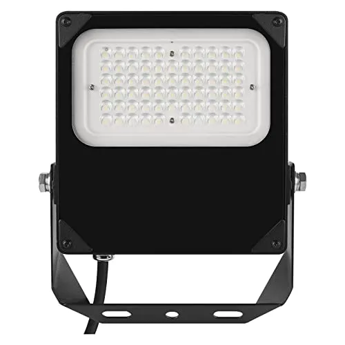 EMOS LED Strahler PROFI PLUS ASYMMETRIC 50W - Wasserdichtes Flutlicht für Innen und Außen - Lampen: Hochwertiger 50W LED Strahler mit 5500lm Helligkeit, IP66 wasserdicht, ideal für Feuchträume und Außenbereiche, Lebensdauer von 50.000h.