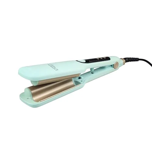 Italian Design Wonder Wave Wellen-Styler – Profi Haarstyler für Beach Waves mit Keramik-PTC Heizsystem, 130–210 °C Temperatur, 6 cm Platten und 360° Drehkabel