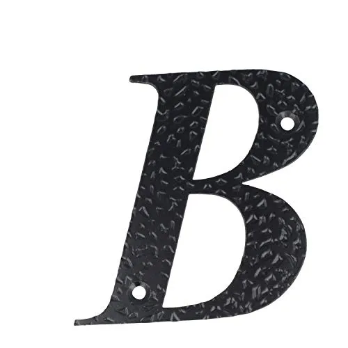 Schwarz Beschichtete Hausnummern 0-9 Buchstaben A-h Hausziffern Zimmertürnummern Landhausstil B