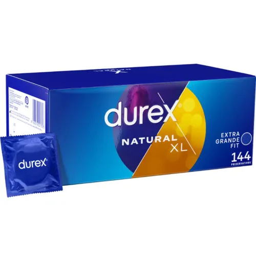 durex Kondome Original Natural Plus XL - Kondome in Größe XL, für ein besonders angenehmes und sicheres Gefühl beim Intimverkehr.