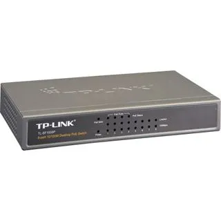 TP-Link TL-SF1008P 8-Port PoE Switch - 8-Port Desktop Switch mit 4 PoE-Ports (57W), ideal für Netzwerkgeräte wie IP-Kameras und Access Points.