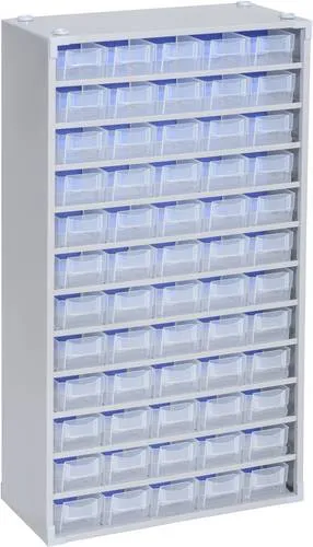 Allit 464830 Kleinteilmagazin VarioPlus ProM - Aufbewahrungsboxen in schwerer Industriequalität mit Trennstegen, ideal für Industrie, Handwerk und Haushalt. Vielseitige Bestückungsvarianten für optimale Organisation.