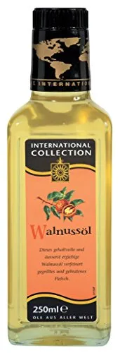 International Collection Walnussöl 250ml - Feinkost Dressing Öl aus Großbritannien, ideal für Salate und marinierte Gerichte, verleiht einen nussigen Geschmack.