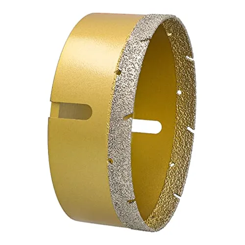 BTEC Fliesenbohrkronen mit M14 Aufnahme für Feinsteinzeug Fliesen Bodenfliesen Granitfliesen Naturstein uvm Fliesenbohrer für Winkelschleifer Lochsäge 150 mm