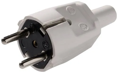 Martin Kaiser 520/gr Schutzkontaktstecker PVC 250V Grau IP20