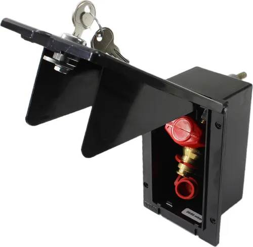 MPK Gassteckdose für Wohnmobil und Caravan - Hochwertige MPK Gas-Außensteckdose mit Schloss, ideal für Gasgrills und Heizpilze. Witterungs- und UV-beständig, made in Germany.