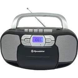 Roadstar RCR-4635 UMPBK - Multifunktionales Radio mit CD-Player - Radio mit PLL FM, CD-Player und Kassettendeck, ideal für Musikliebhaber. Mit USB, AUX und Kopfhörerausgang für vielseitigen Musikgenuss in elegantem Schwarz.
