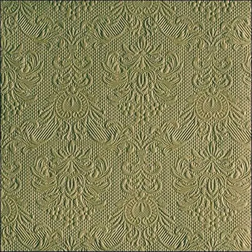Ambiente 60 Stück Elegance Dinner Serviette - geprägt - 40 x 40 cm (green leaf)