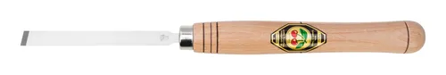 Kirschen Drechslerbeitel 12 mm mit kurzem Weißbuchenheft schräg, zweiballig - 1630012