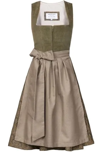 Edelnice Dirndl Emilia Grün Cord in grün von Edelnice Trachtenmode