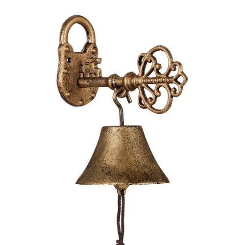 Türglocke gusseisen Wandglocke Gartenglocke Antike Metallglocke 1,2 kg 20 cm